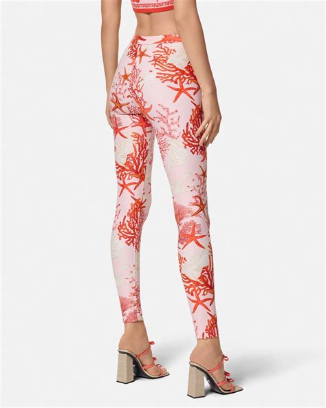 Barocco Sea Leggings Pink,Print 